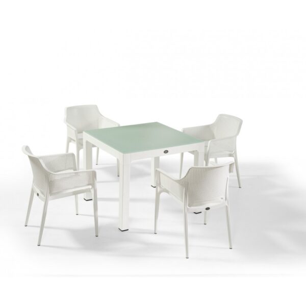 Boom τραπεζαρία 90x90 set 5τμχ