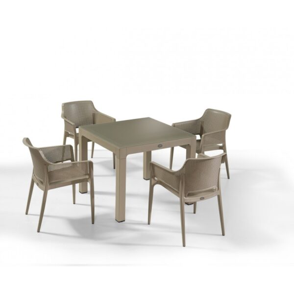 Boom τραπεζαρία 90x90 set 5τμχ