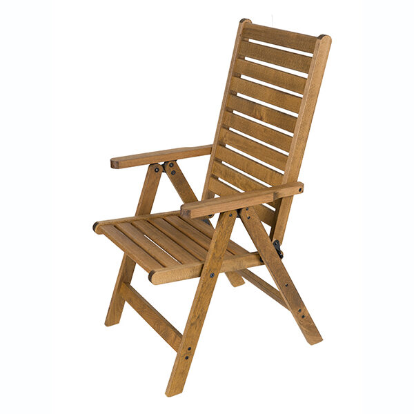 Πτυσσόμενη καρέκλα Κ7001 5 θέσεων - Καρυδί