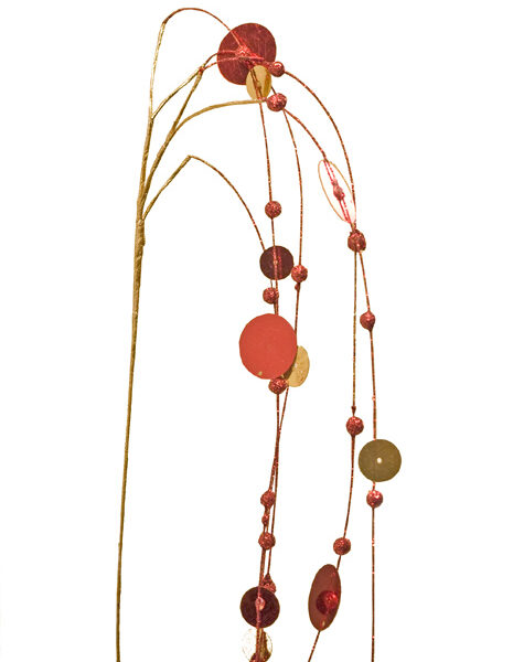 Κλαίουσα Παγιέτες Κόκκινες Χρυσές