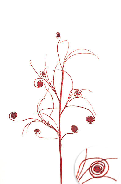 Κλαρί Σπιραλ Στρας Κόκκινο