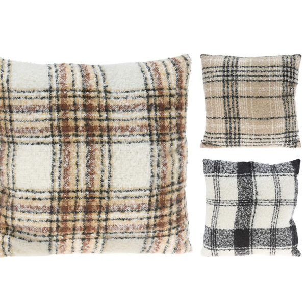 Μαξιλάρι τύπου μοχέρ καρώ σχ. 45x45cm