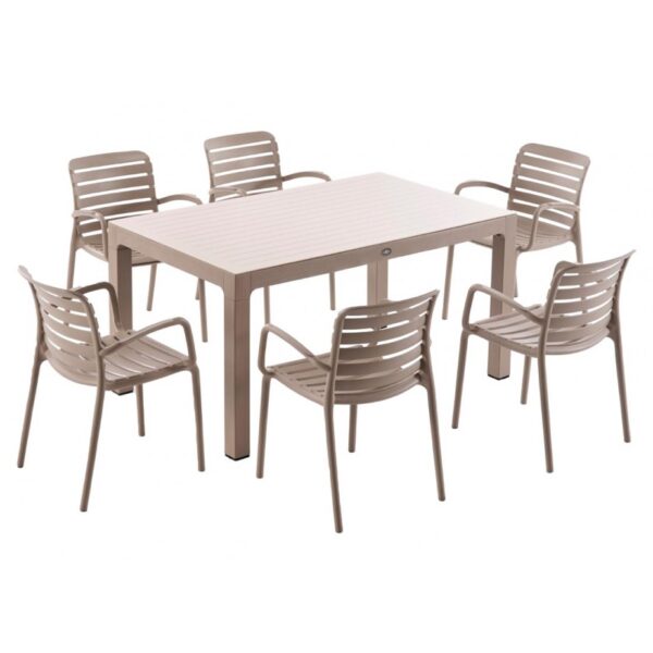 Parma τραπεζαρία set 7τμχ