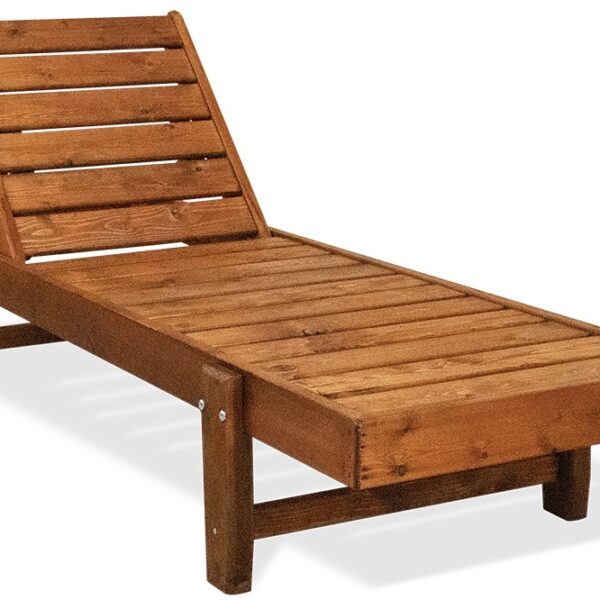 Ξύλινη Ανακλινόμενη Ξαπλώστρα Απο Ξύλο Πέυκου 200(L) x 71(W) x 34(H)cm