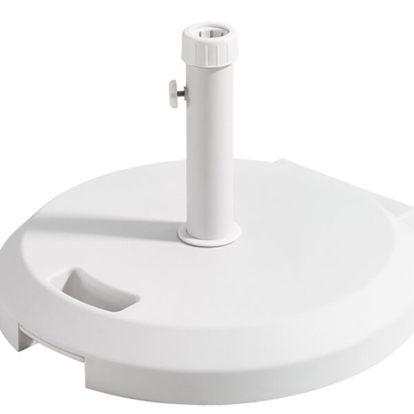 Λευκή Βάση Ομπρέλας 40Kgr Με Πλαστικό Κάλυμα ABS Φ55