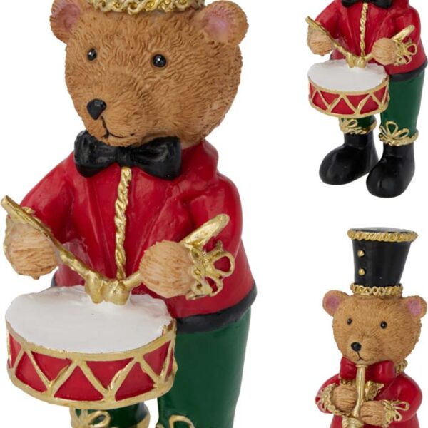 JK Home Décor - Bear from Polyresin 17.5cm 2Ass