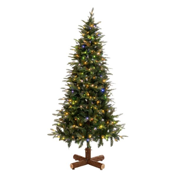 ΔΕΝΔΡΟ "PRE-LIT NOBLE FIR" 180EK ΜΕ 250 RGB LED ΛΕΥΚΑ & ΠΟΛΥΧΡΩΜΑ ΛΑΜΠΑΚΙΑ