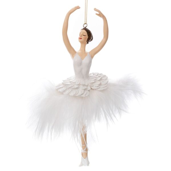 ΛΕΥΚΗ ΠΟΛΥΡΕΖΙΝ ΜΠΑΛΑΡΙΝΑ ΜΕ ΠΟΥΠΟΥΛΑ ΚΡΕΜΑΣΤΟ ΣΤΟΛΙΔΙ  8,5Χ6,5Χ21ΕΚ